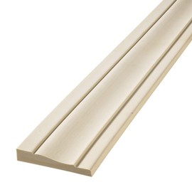 FLEXTRIM #444 Flexible Casing Molding: 11/16" Thick x 3.25" Wide - for Gentle Arches, Curved Walls and Straight Runs (8' feet Long (96" Long))
