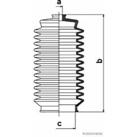 Herth+Buss Jakoparts J4102012 Steering Bellows Set