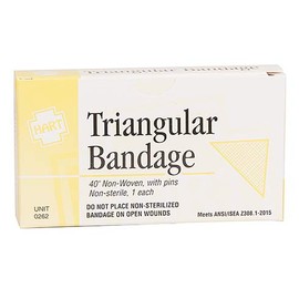 HART Non-Sterile Triangular Bandage Muslin 40"x40"x56" 1 per Bag