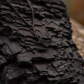 Dustill Necklaces for Men - Animal Necklaces - Orca | Deer | Shark | for Animal Lovers in Black and Silver, Stainless Steel