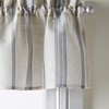 CHF McKenzie Striped Window Kitchen Curtain Valance, Rod Pocket, 58W