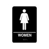 Cosco ADA Men/Women Combo Pack Restroom Signs, 6" x 9",