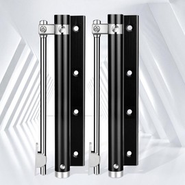 Simple Automatic Door Closer & Stopper for Entrance Doors - Strong Spring with Adjustable Pressure for Office/Home Door Closer 2ea