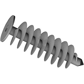 24mm x 85mm Grey Thermal Insulation Fixing Plug Coat Fixing Dowels Plugs for Styrofoam Insulation Spiral Anchor Plugs - (Pack of 10)