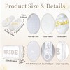 Hazms 3 Pcs Bride Robe for Wedding Day Set with
