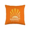 Narragansett RI - Sunny Narragansett Rhode Island Throw Pillow