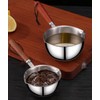 Mini Milk Warmer Pot Stainless Steel Milk Warmer for Coffee,