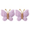 Wistamik Pack of 2 hair bows girls. Kids’Fashionable Artificial Butterfly