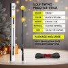 MIKOSI Golf Grip Trainer, Golf Swing Trainer Aid Warm-Up Stick