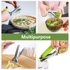 Herb Scissors, X-Chef Multipurpose 5 Blade Kitchen Herb Shears Herb
