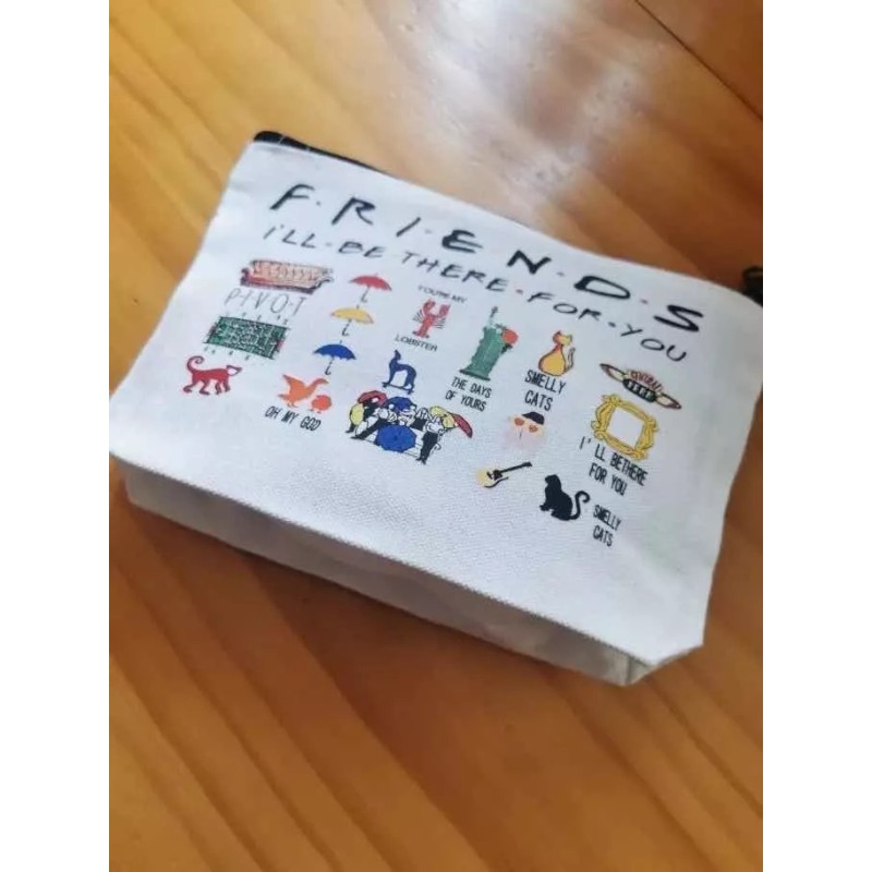 Estuchelandia Cosmetiquera De Serie Friends Tv Bolsa Cosméticos Neceser