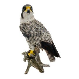 G&H Decor – Peregrine Falcon 26cm Resin Statue - Amaing Detail Bird Gifts - Weather Resistant British Birds Ornaments for Garden - Garden Birds of Prey - Bird Ornaments for Garden - Fake Bird