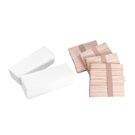 Healvian 400 Pcs Depilatory Strips Wax Sticks Set for Hair Removal Nonwoven Epilator Paper for Salon Use Easy to Apply Odorless Flexible Skin Friendly for Body Facial Hair Removal