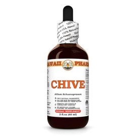 Chive (Allium Schoenoprasum) Dry Rings Tincture, Made in Hawaii, Organic Raw Materials, All Natural, Vegan, Pure Liquid Extract - 2 fl.oz