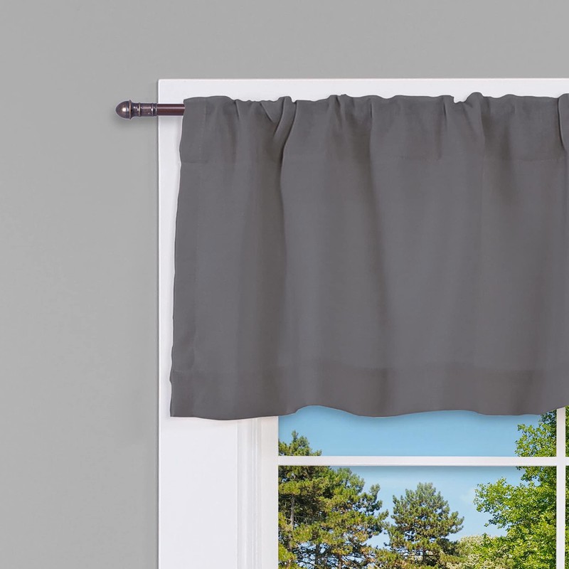 Interior Living 16-28 in. Adjustable Petite Café Curtain Rod, 2-Pack,