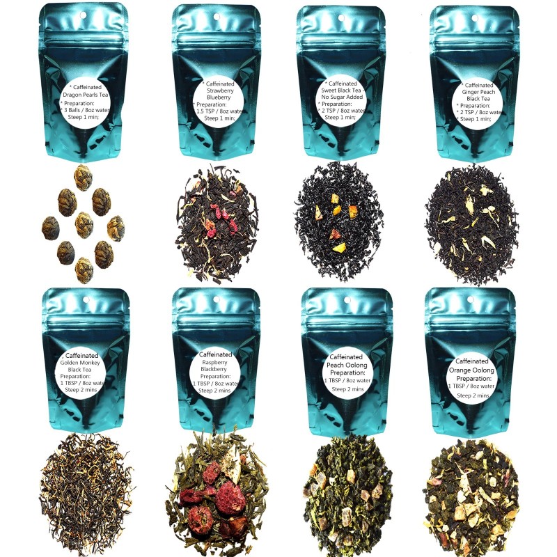 Unspecified 8 Tea Samplers, Green Tea, Black Tea, Oolong Tea,