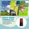 YELARXI Golf Iron Ferrules 10Packs Red/Black for Golf Club