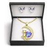 Joyawish - Set Collar Gato Luna + Aretes Regalo Mama