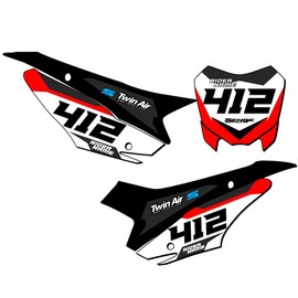 2019-2025 CRF 110 SG63 Custom MX Number Plates Senge Graphics Kit Compatible with Honda