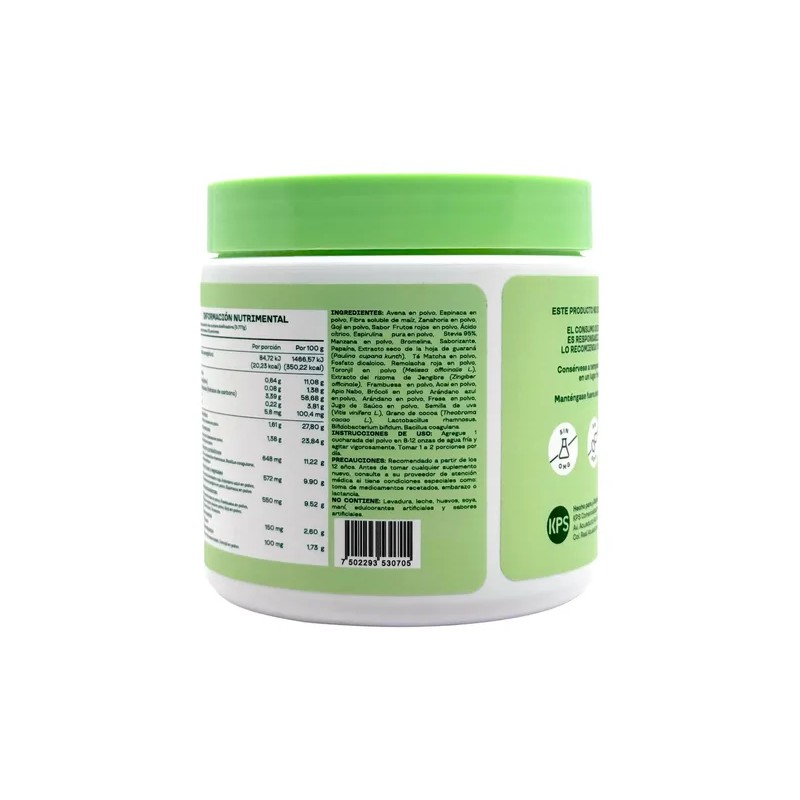 Bloom Greens Fibra Probioticos 145 G Frutos Rojos Kps