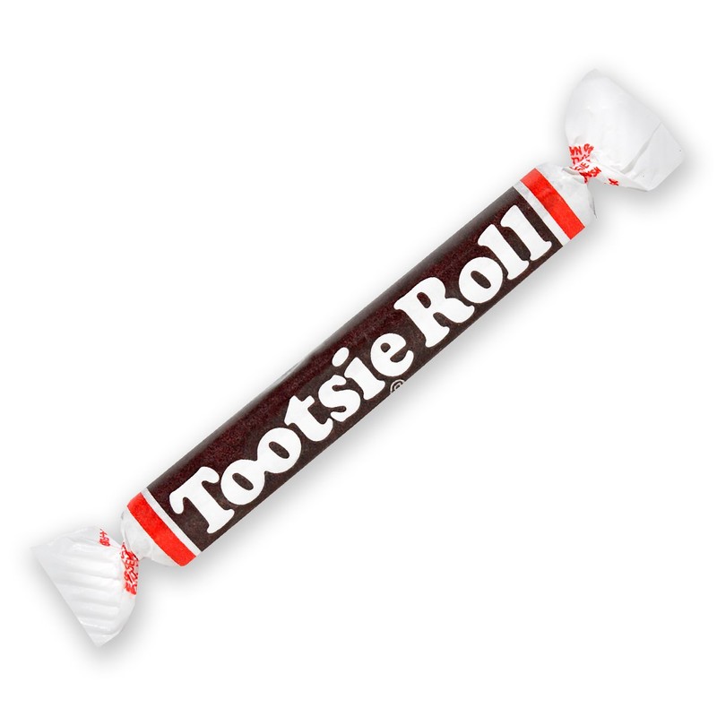 Tootsie Roll 280-Count Tub, Chocolate, Individually Wrapped, 98 Ounce Jar