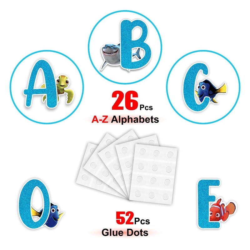 Seyal® Findng Nemo A - Z Alphabet Wall Sticker