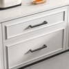 Goldenwarm 1 Pack Black Square Bar Cabinet Pull Drawer Handle