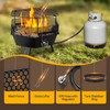 VIVOHOME Portable 58,000 BTU Propane Fire Pit, 24-Inch Smokeless Outdoor