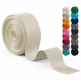 WEBSUKA Polyester Webbing Strap 18+Colors – 1"&1.5"&2" – 10 Yards Heavy Duty Webbing Roll, Flat Webbing Strap for Indoor&Outdoor Gear, Climbing, DIY Crafting, Repairing 2"-10yards