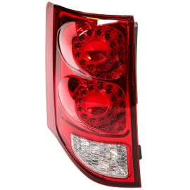 Kojem Tail light Compatible with 2011-2020 Dodge Grand Caravan Driver Side Replacement for 05182535AF Red Lens w/Bulbs