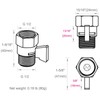 Angle Simple Shower Valve, Brass Water Flow Shut Off Valve