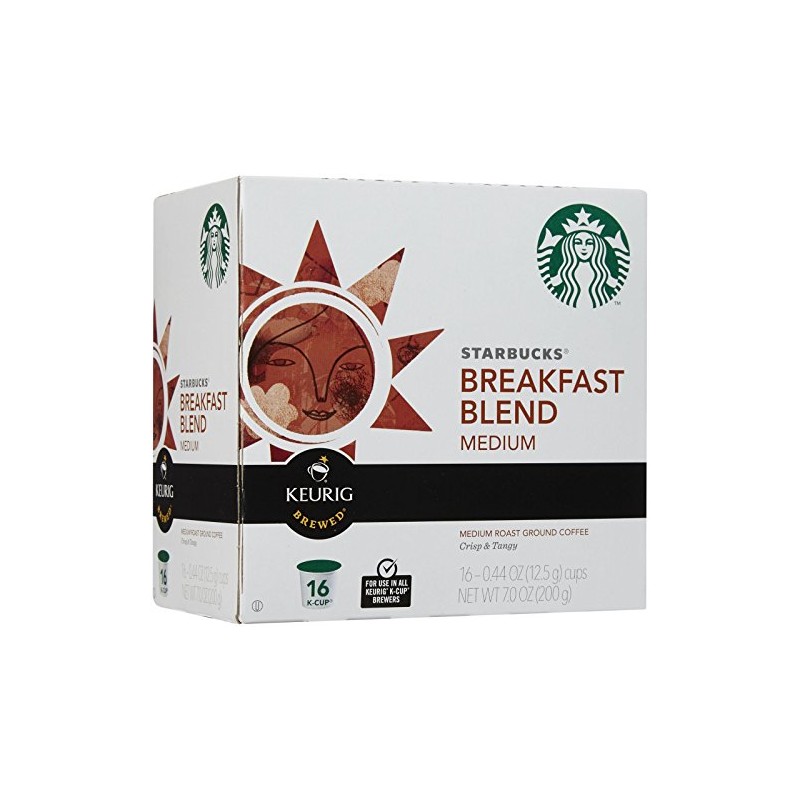 Starbucks Breakfast Blend K-Cup for Keurig Brewers, 16 Count