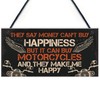 RED OCEAN MOTORCYCLE Sign Hanging Plaque Bikers Gifts For Dad
