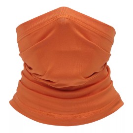 Unbranded Neck Gaiter Bandana Face Mask Cooler UV Sun Protection Cooling Gator Head Shield - Orange