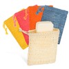Healeved 10pcs Exfoliating Soap Bags Made of Cotton Linen Natural