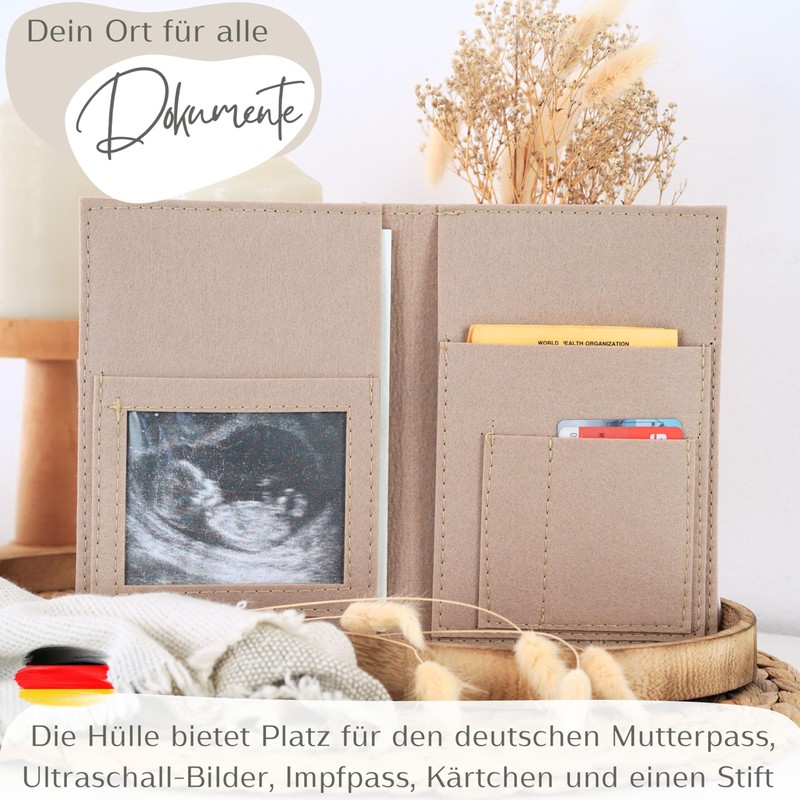 MAHEWA® Premium Maternity Log Cover Made of Felt Fabric |