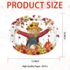 Grencian 50Pcs Fall Scarecrow Party Oval Paper Plates Thanksgiving Oval