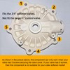 Upgraded Water Softener Bypass Valve 7278434, Compatible with Sears, North