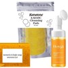 Turmeric Wash and Care 3 Piece Set, Turmeric Tablets&Cleansing Mousse&Soap，comfort
