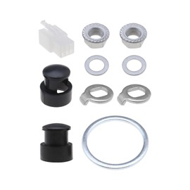 VGOL 1 Set E-Bike Hub Motor Nuts Bicycle Safety Discs Electric Bicycle Wheel Lock Nuts Motor Axle Screw for 250W-500W Motors with 12 mm Shaft