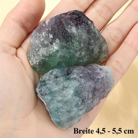 AWARDSEN Fluorite Crystals Healing Stones, 5 cm Water Stones, Rough Stones, Natural Stones for Meditation, Witchcraft Ceremony, Natural Detection and Esoteric Gifts, 1 Piece