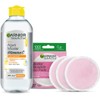 Kit Garnier Agua Micelar Bifásica 400ml y Ecopads Pads Reutilizables