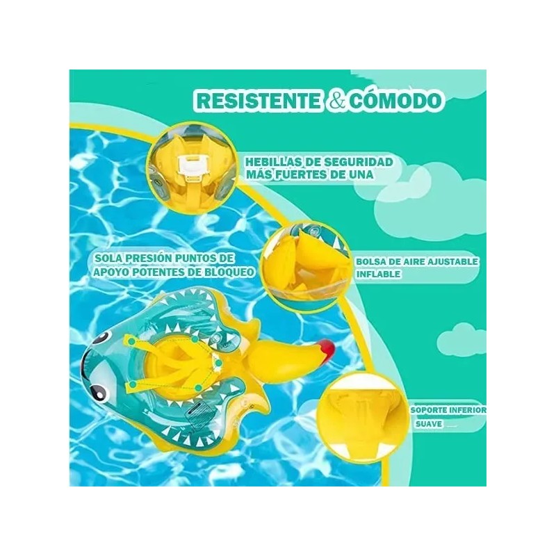 TAIMEI Flotador Bebé 8-15 Kg Niño 3 Meses-6años Salvavidas Inflable