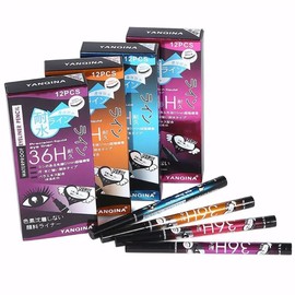Set 12 Delineadores Ojos Make Up Larga Duración Waterproof Liquido Lápiz delineador de Ojos a Prueba de Agua Precisión de Pluma Líquido líquido de Larga duración Línea de Ojo Lisa Herramientas de Maquillaje