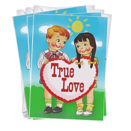 Wright Home & Gift True Love Valentines/Galentines Day Greeting Cards | 10 Pack Bulk Set + 10 Envelopes (5x7)