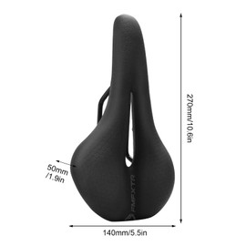 Bicycle Saddle Cushion, Soft Bicycle Saddle, Ergonomic Design, Shock Absorption, Waterproof, Breathable, Road Bike, Cross Bike, Mountain Bike, Mamachari Bicycle Saddle, Perforated, Sports Saddle, Road