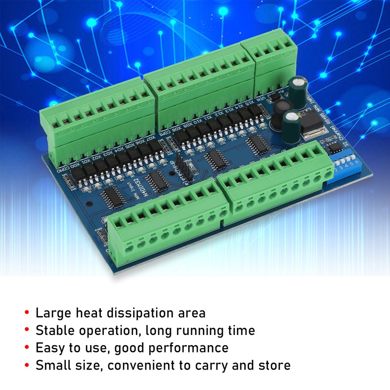 RS485 Input Controller 32 Channel DIN Rail Isolated PLC Switch