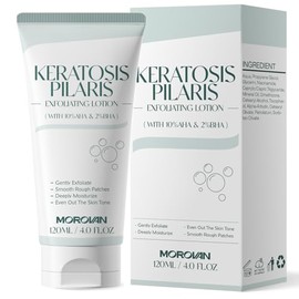 Morovan Keratosis Pilaris Treatment | KP Pro Lotion for Bumpy Chicken Skin | Dermatologist Developed | 12% AHA+PHA + Ceramides | Fragrance-Free