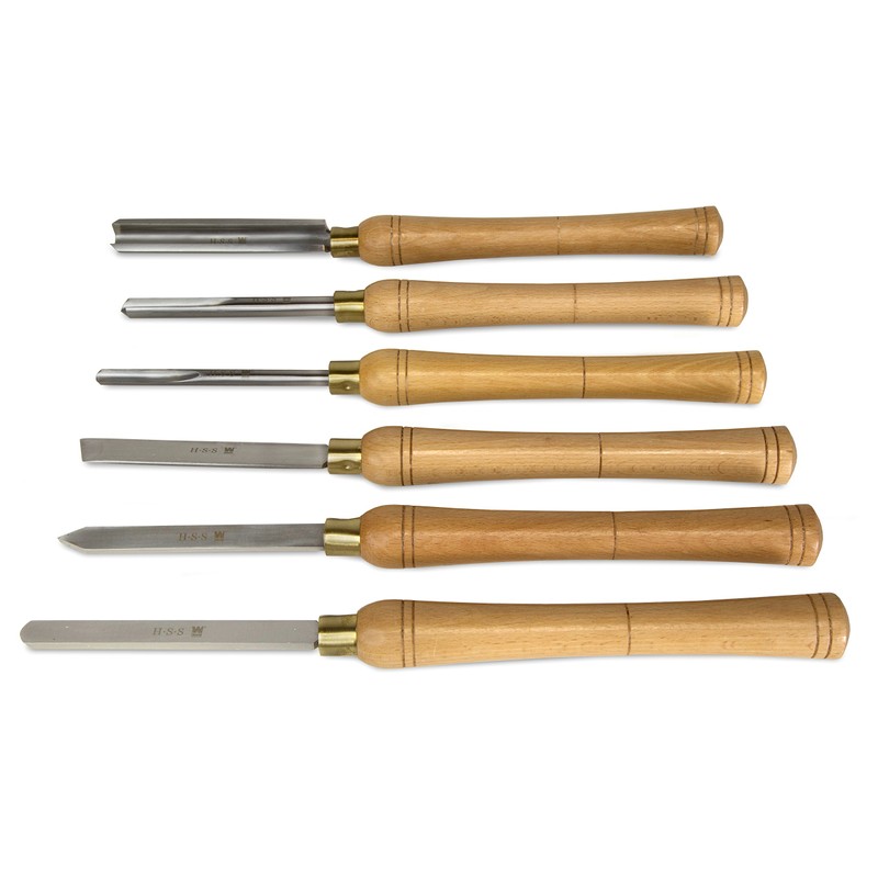 WEN CH11 6-Piece Artisan Chisel Set with 6-Inch High-Speed Steel
