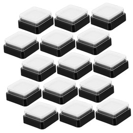 jojofuny 15Pcs Blank Stamp Ink Pads for DIY Crafts Washable Fingerprint Ink Pads for Stamping Multi Function Thumbprint Ink Pads for Art Scrapbooking